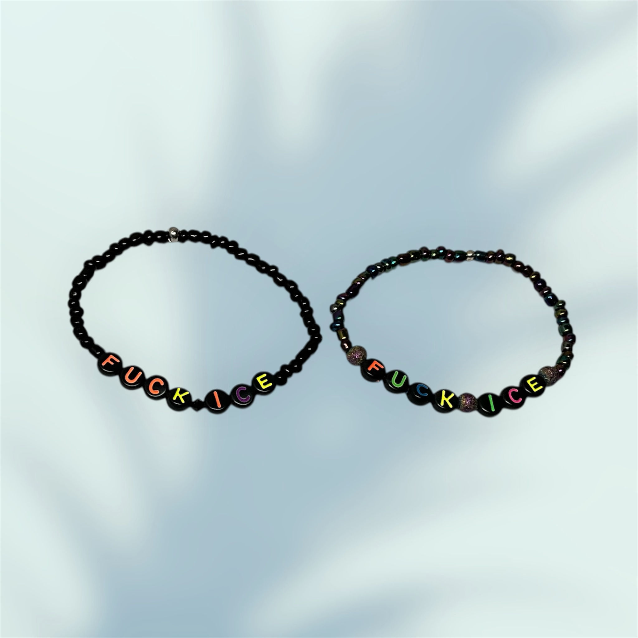 Fuck Ice Stackable Stretchy Beaded Bracelets