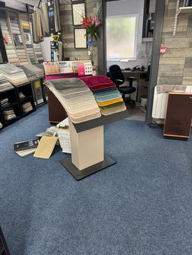 samples in carpet shop