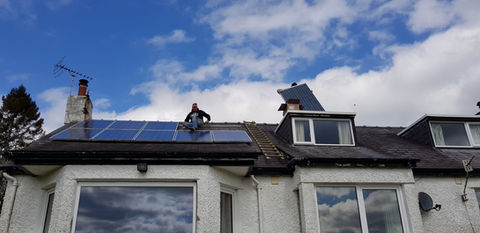 Solar panel installation