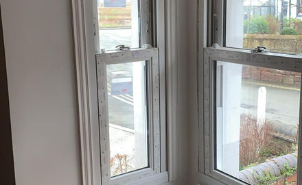 Repainted bay window