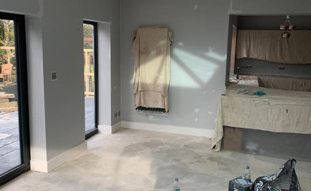 Decorating kitchen extension
