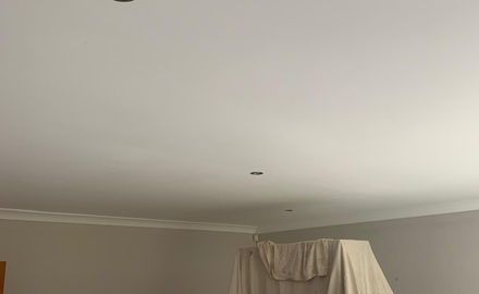 Repainted ceiling