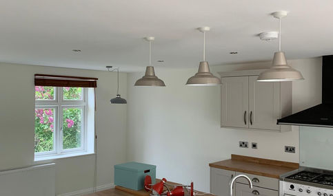 Gloss finish painted kitchen