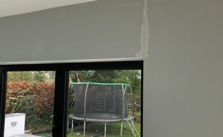 Painting around patio doors
