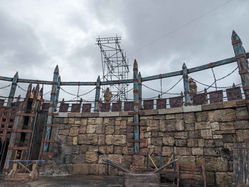 Scaffolding over Game of Thrones set