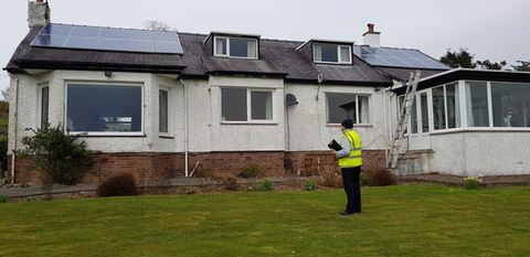 Solar panel installation