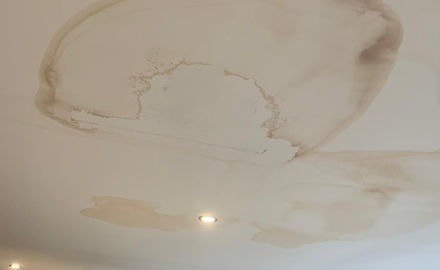 Large water mark on ceiling