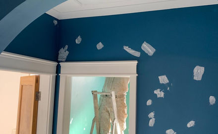 Hallway being redecorated