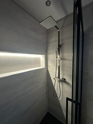 new shower installed