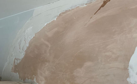 Replastered walls