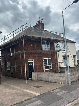 chimney scaffolding project