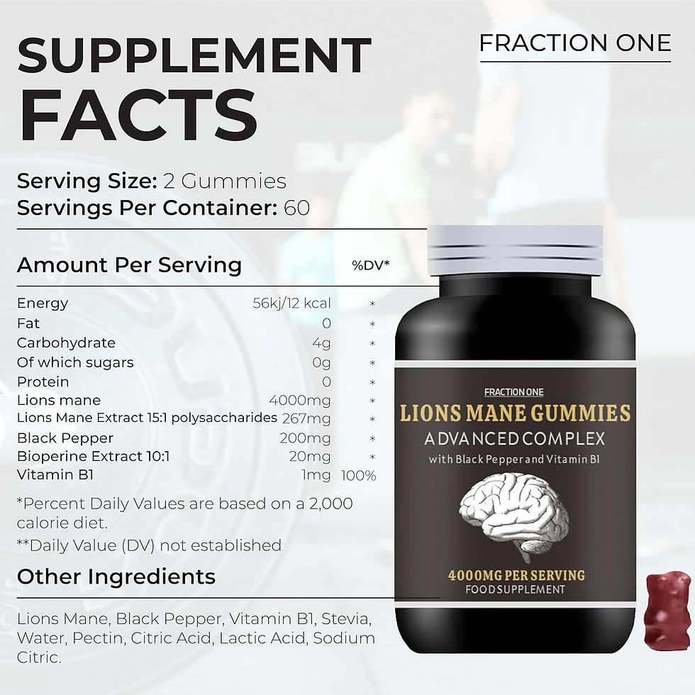 Thumbnail: Lions Mane Mushroom Gummies 4000mg (120 Gummies)