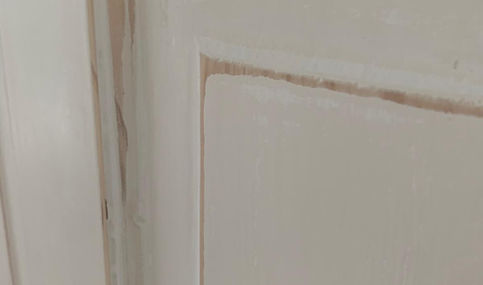 Painted door surround