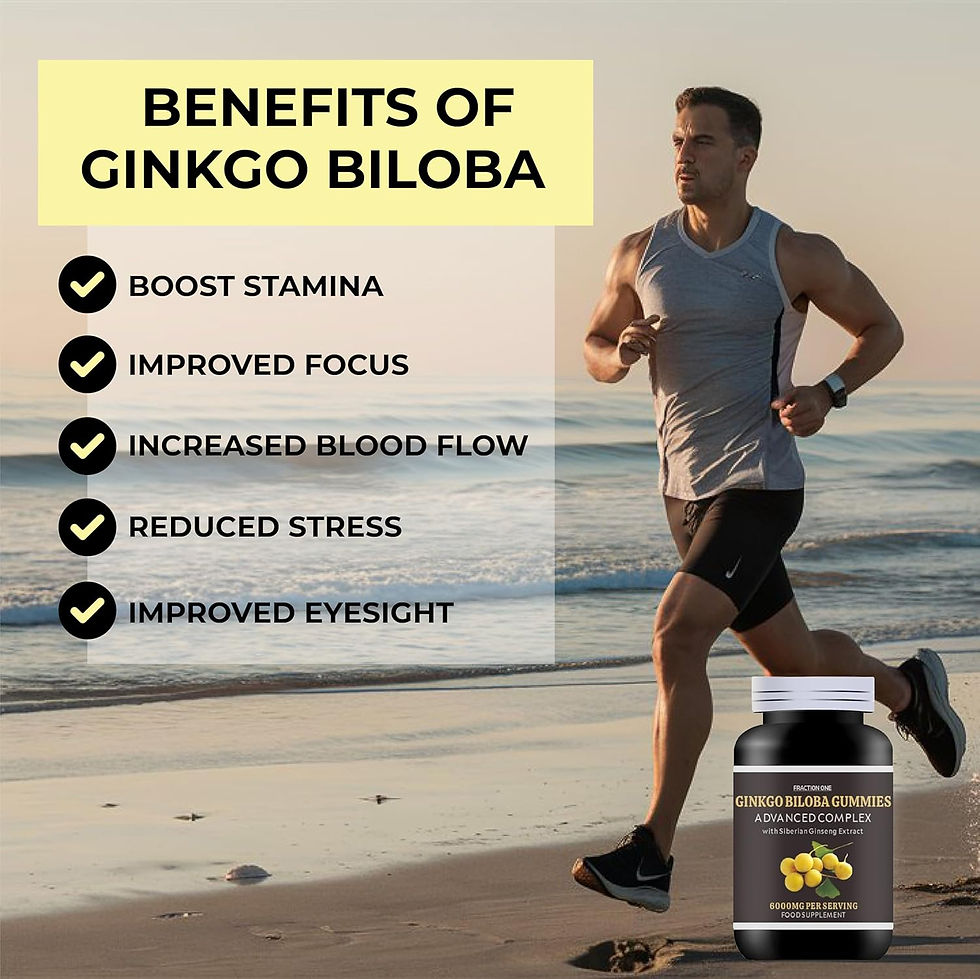 Thumbnail: Ginkgo Biloba Gummies with Siberian Ginseng - 6000mg (120 Gummies)