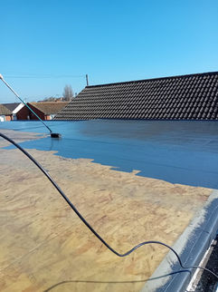Fibreglass roofing installation