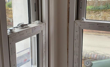 Painting sash windows