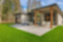 flat roofing on a modern house