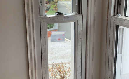 Repainted sash windows
