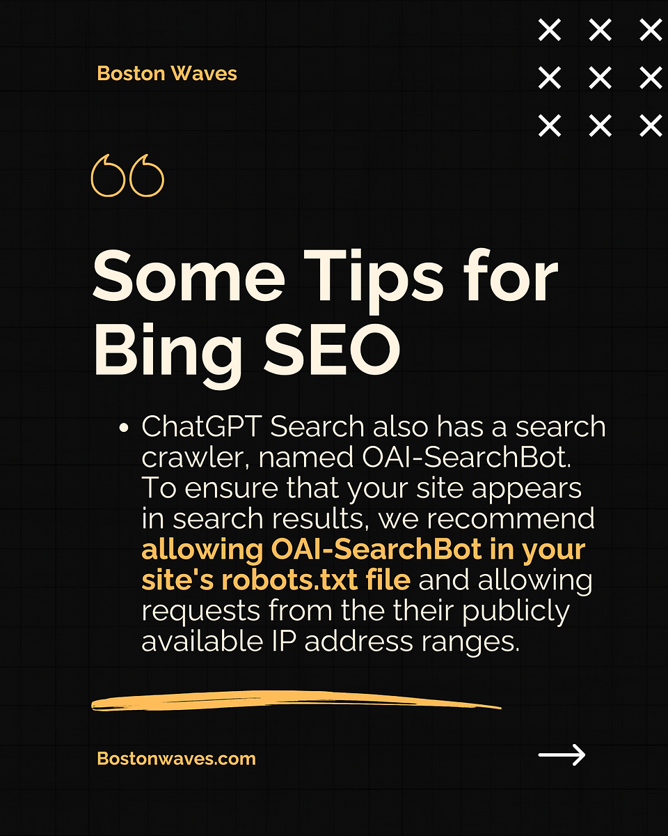 Some tips for Bing SEO