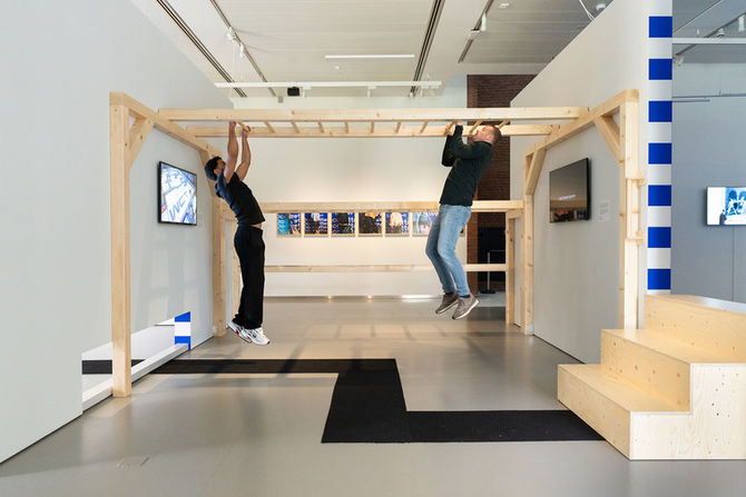 Tentoonstellingsontwerp voor de interactieve familietentoonstelling Doorzetters Noord Brabants Museum