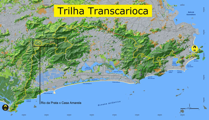 Série trechos com cachoeiras Trilha Transcarioca - Trecho: Rio da Prata x Casa Amarela