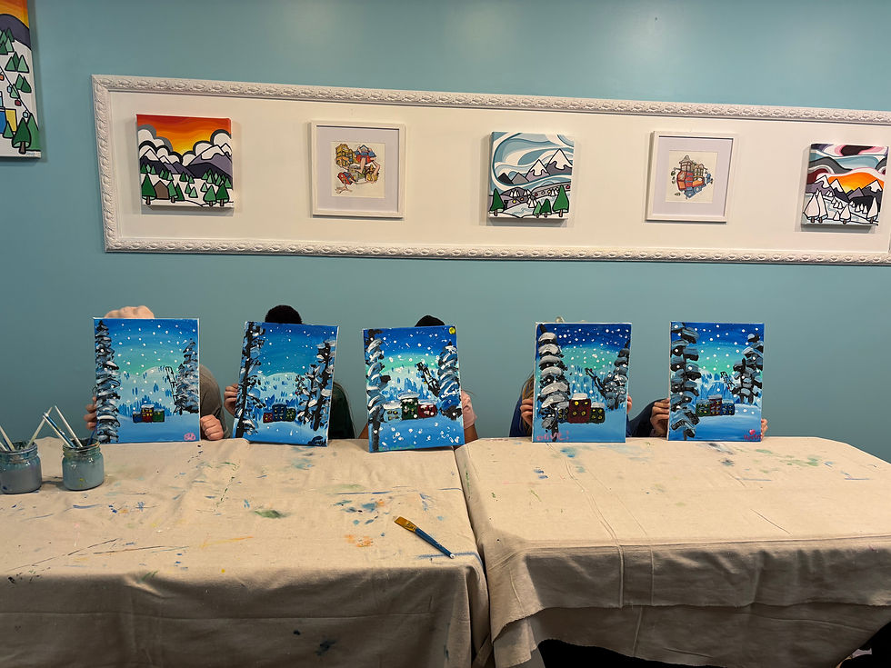 Winter Paint N Sip Jan 10th at Gallery Artiva Silver Star