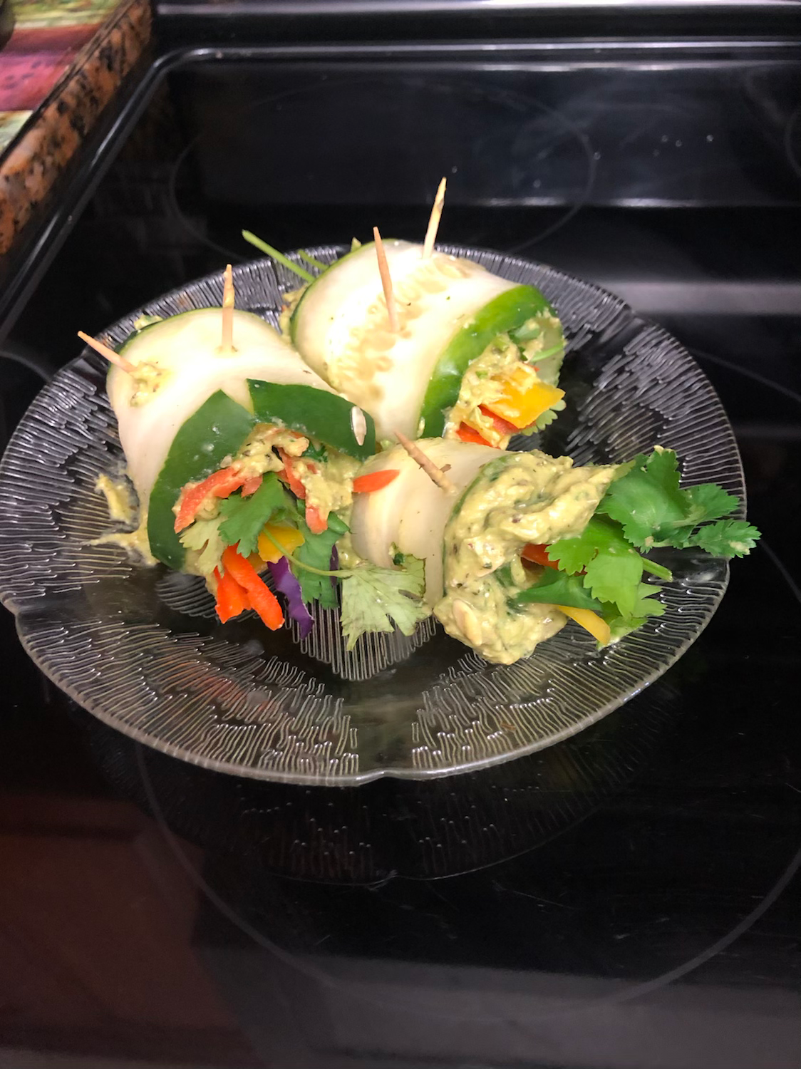 Michelle Obama cucumber rolls content media
