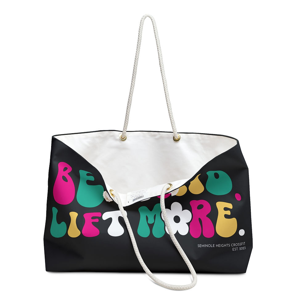 Thumbnail: Be Kind. Lift More. Weekender Bag