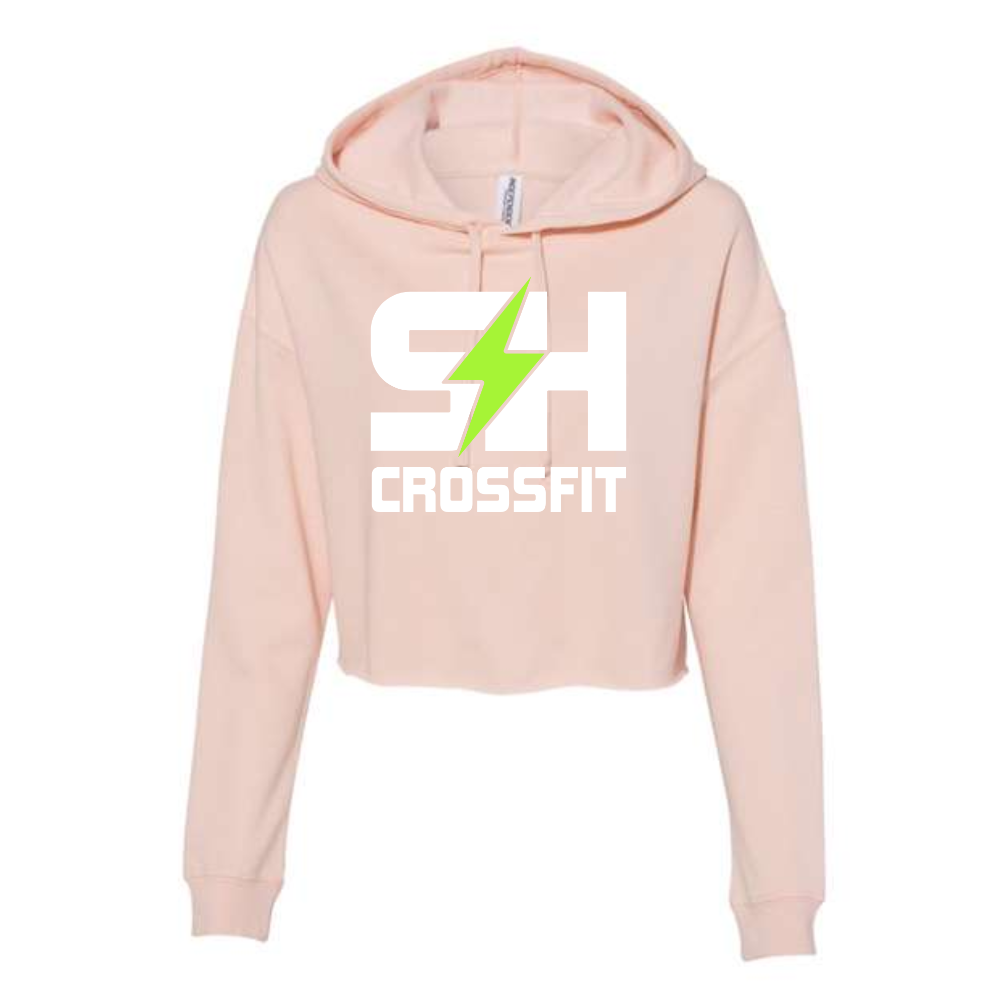 Lightning Logo Crop Hoodie