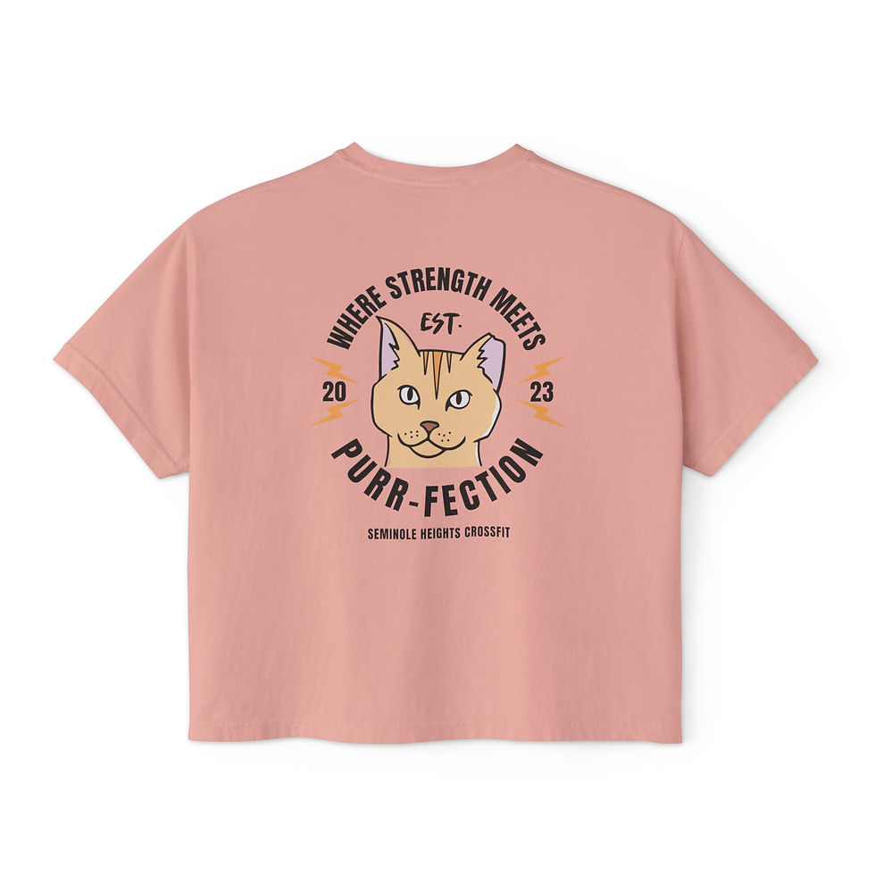 Thumbnail: Sweet Pea Purr-fection Women's Boxy Tee