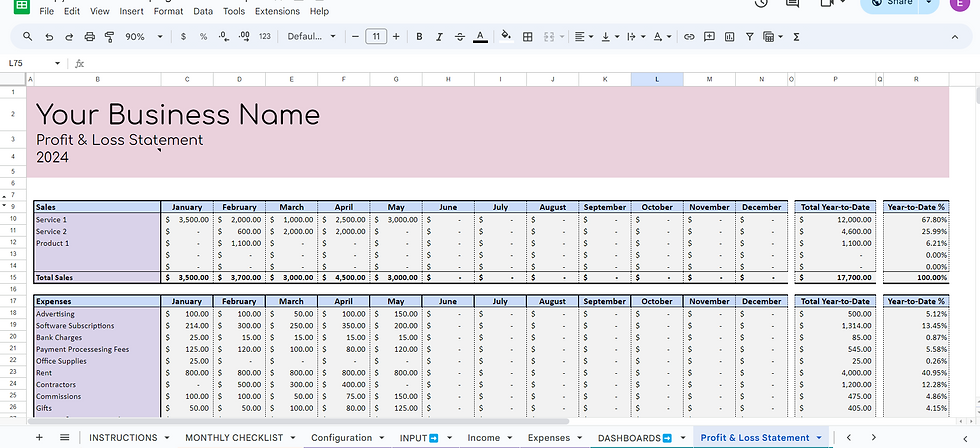 Thumbnail: DIY Bookkeeping Tracker