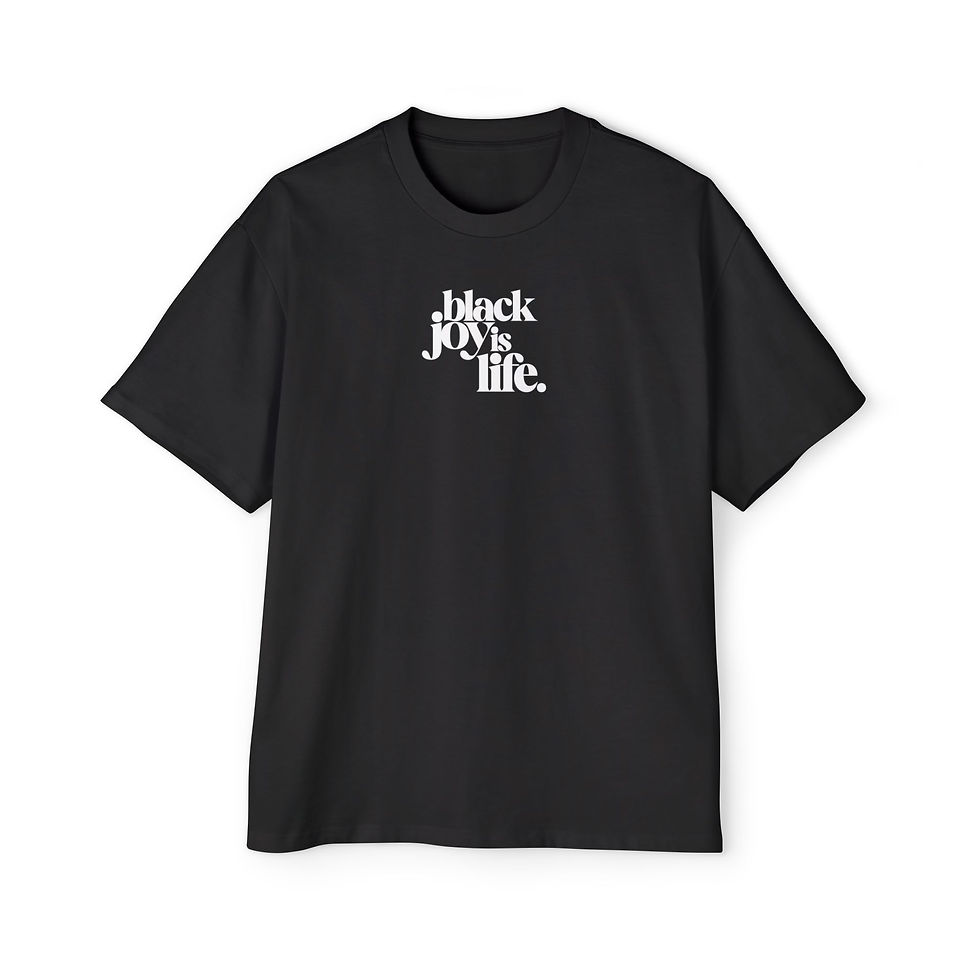 Thumbnail: 'Black Joy Is Life' Oversized Tee