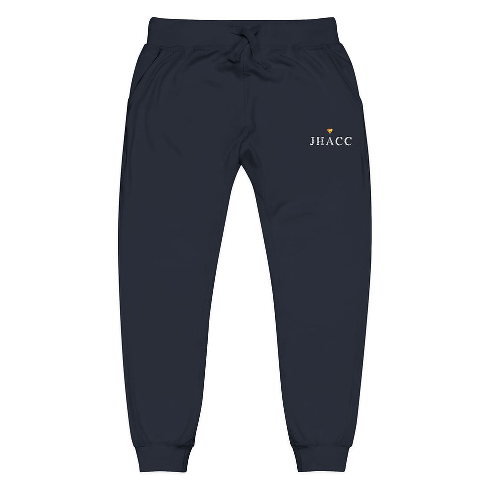 Thumbnail: JHACC Cozy Embroidered Unisex Fleece Sweatpants