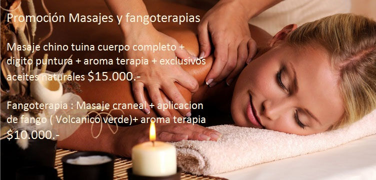 Promoción masaje