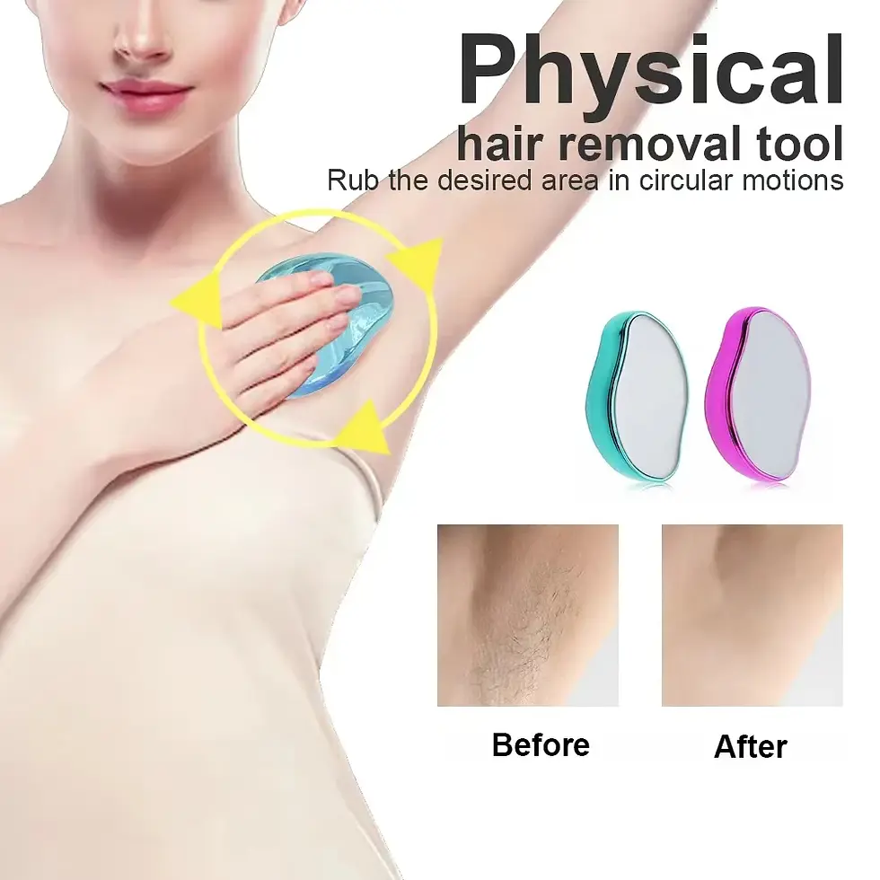 Thumbnail: Hair Removal Physical Epilators Crystal Hair Eraser Safe Easy Cleaning Reusable