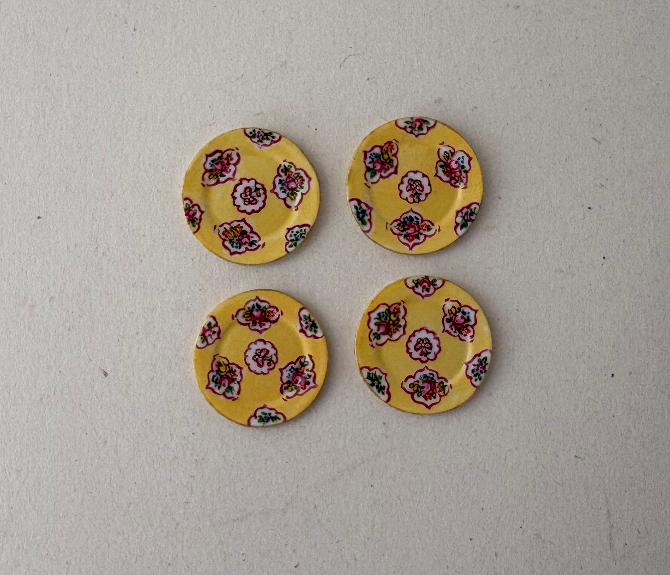 Set of 4 Tea Plates by Chris Whitford