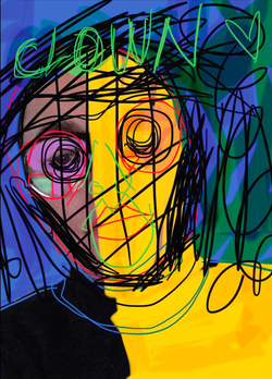 "CLOWN" / digital drawing