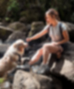 Rouky & Anju during a hike
