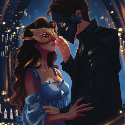 Illustration promotionnelle Evelia & Estor par Anju Draw — roman à paraître 2027