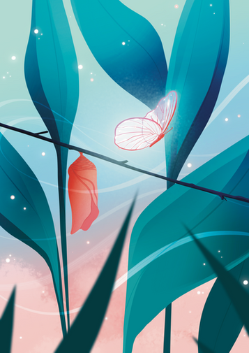 Illustration carte L'Oracle des Possibles par Anju Draw — Esofranie x Guy Trédaniel