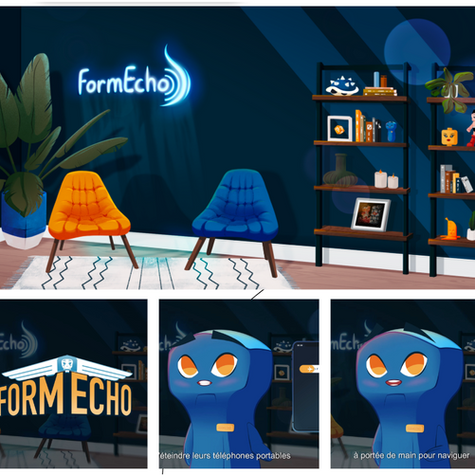 Identité visuelle FormEcho par Anju Draw — illustratrice et graphiste freelance