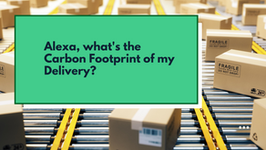 "Alexa, what's the carbon footprint of my delivery?"