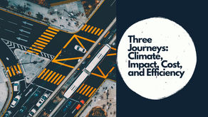 Three Journeys: Climate Impact, Cost, and Efficiency