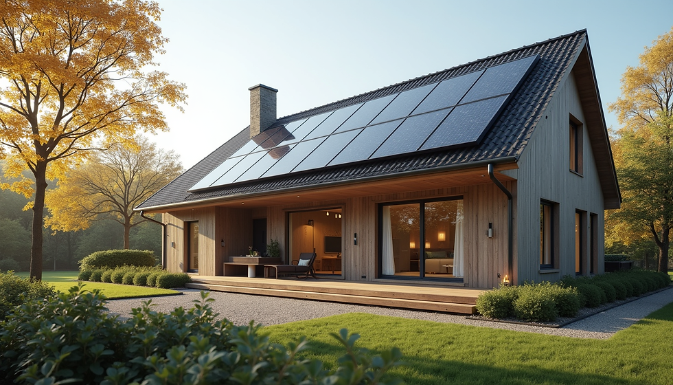 custom new build home modern home with solar panels west sussex builders