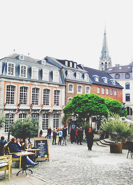 Beautiful European Cobblestone Square