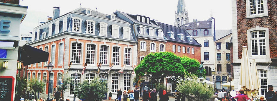 Beautiful European Cobblestone Square