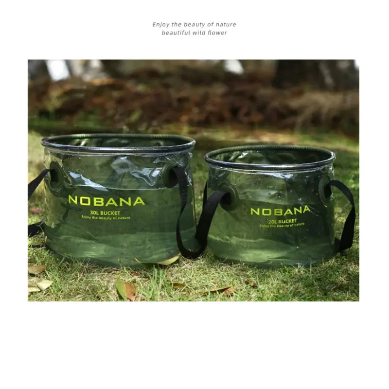 Thumbnail: Camping Portable Folding Water Bucket  Large Capacity