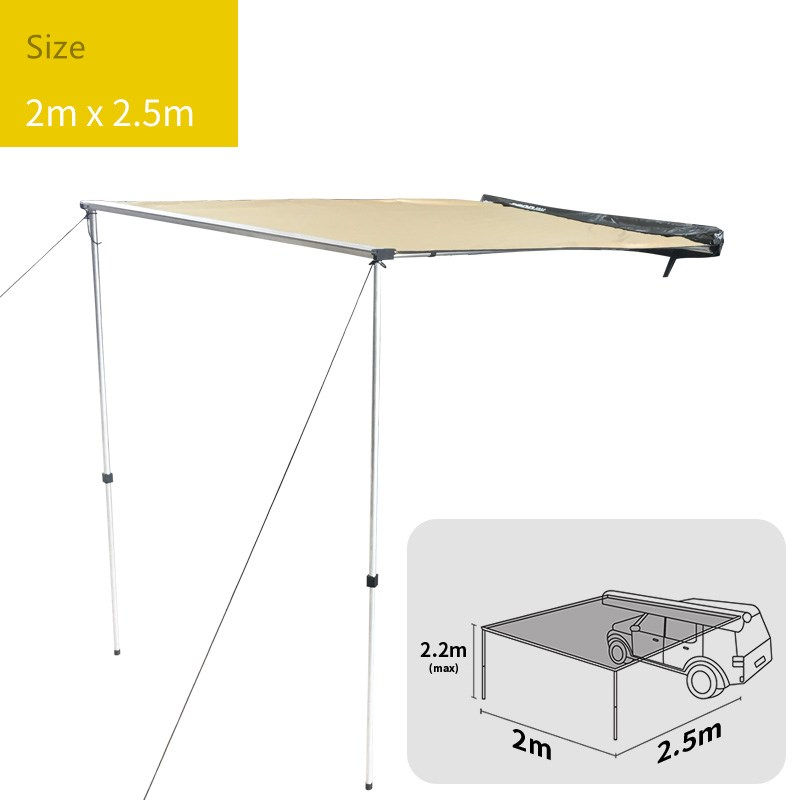 Thumbnail: Factory Aluminum 4x4 Flat Car Awning Roof