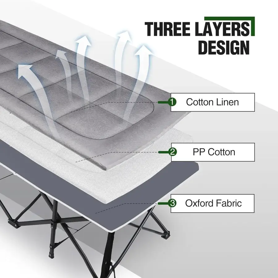 Thumbnail: Oversize 2-Person Folding Camping Cot