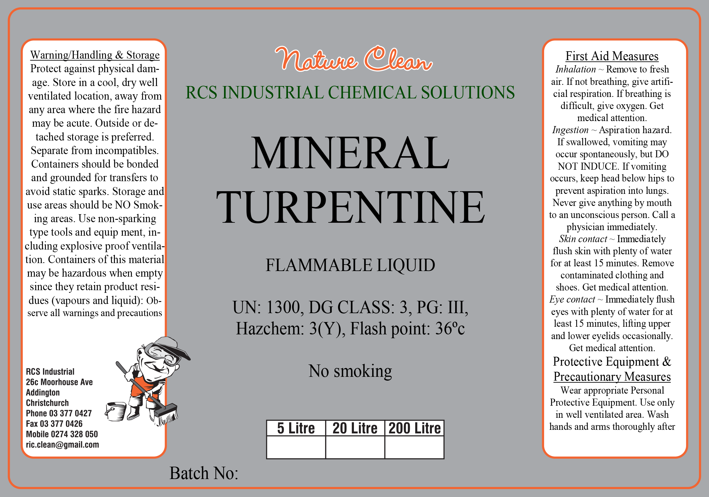 Mineral Turpentine Cleaners Warehouse